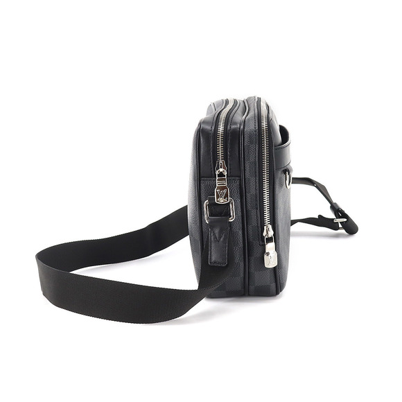 Louis Vuitton Damier Graphite Trocadero Messenger PM Shoulder Bag Black - Picture 3 of 8